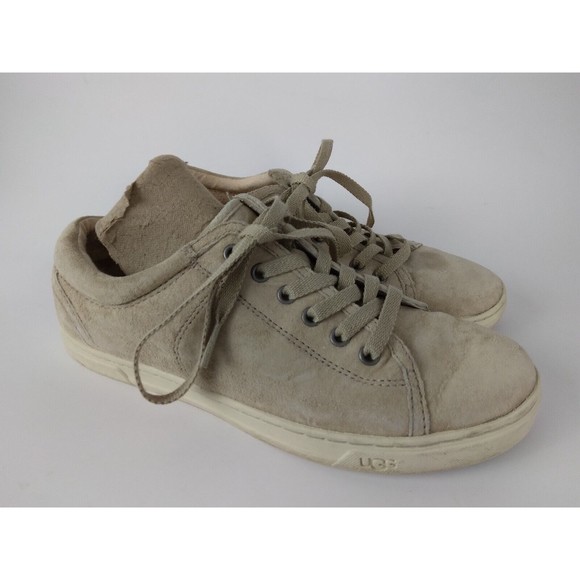 UGG Shoes - UGG Suede Leather Lace Up Sneakers Casual Flats #1005484 Womens Size US 6.5